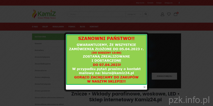 Sklep internetowy Kamiz24.pl