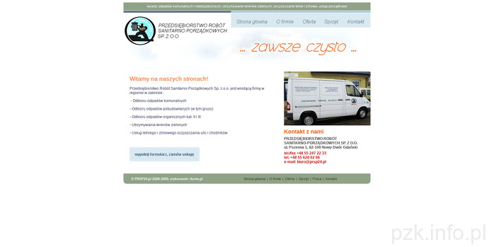 PRZEDSIĘBIORSTWO ROBÓT SANITARNO PORZĄDKOWYCH SP Z O O