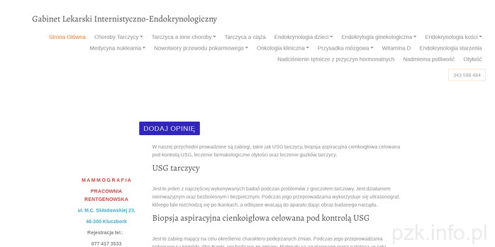 Gabinet Lekarski Internistyczny dr n. med. Aleksander Skoczylas